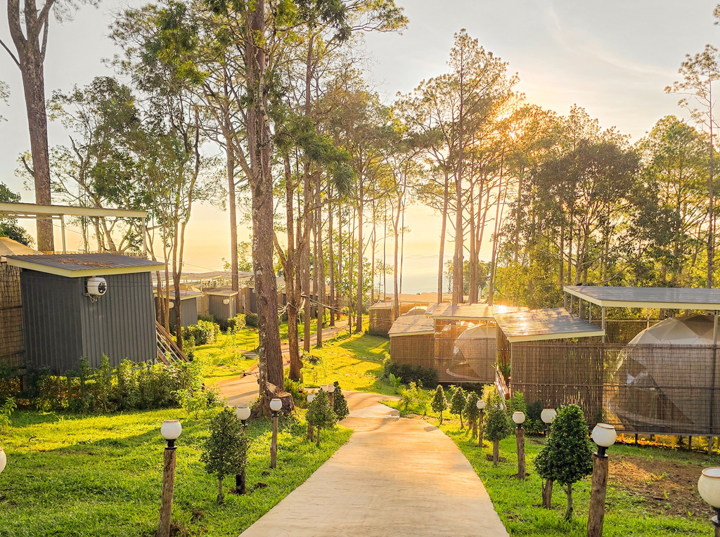 About Us 2 passage with sun set view